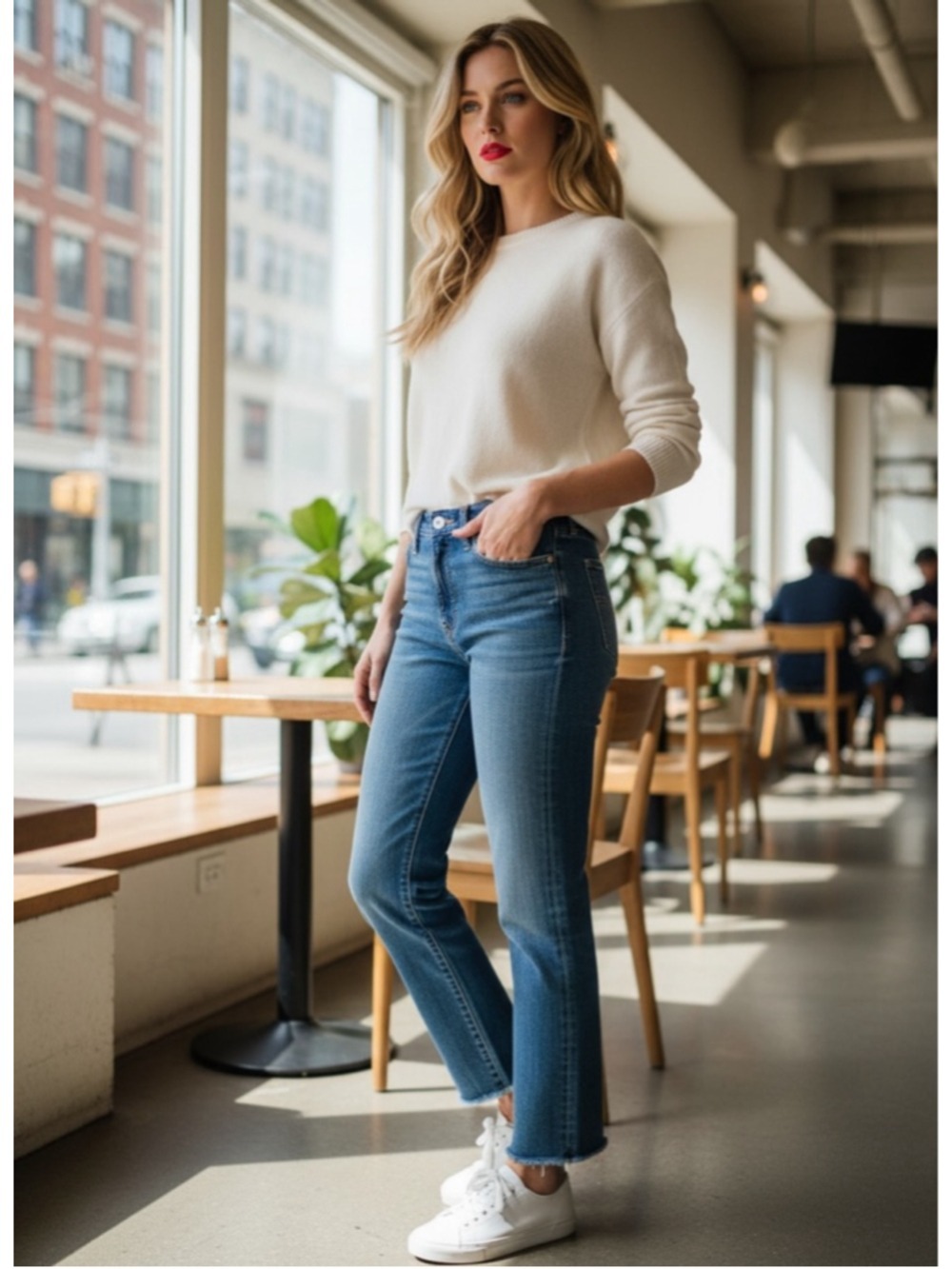 Levi's Blue Button-fly Straight Leg Jeans Size 29